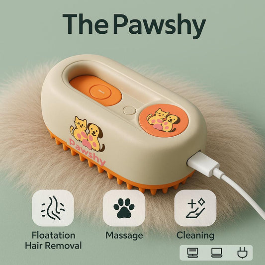 3-in-1 Steam Brush – Massage, Cleaning & Detangling for Pets